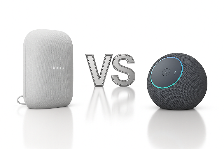 Amazon Echo Dot Max vs Google Nest Audio (2025 Refresh)