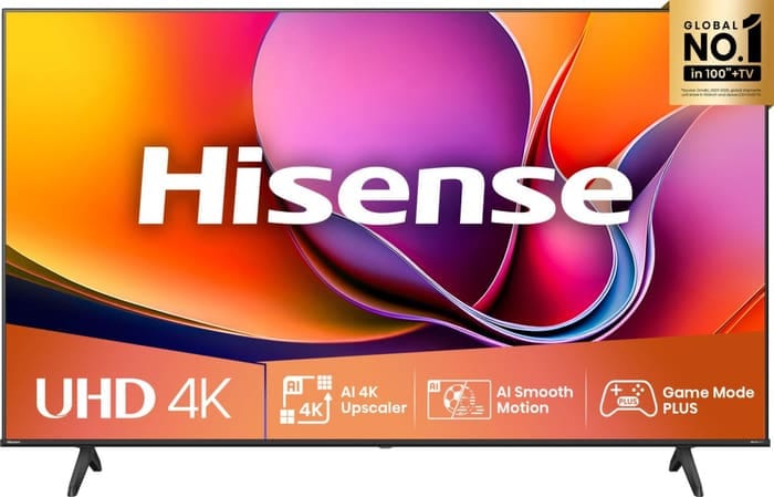 Hisense 55E6QTUK 55-inch 4K UHD smart TV with Freely