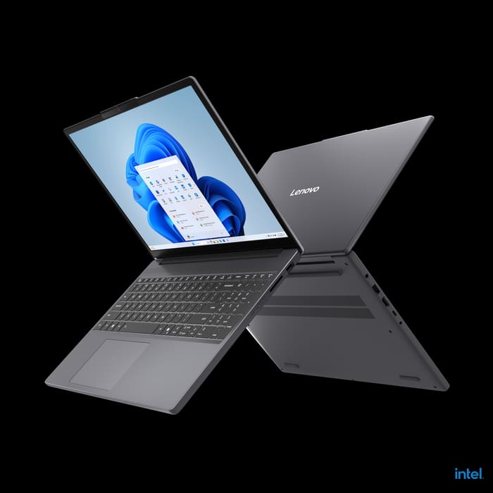 Lenovo IdeaPad Slim 3 Gen 10 laptop in Luna Grey with its 15.3-inch 1920x1200 screen