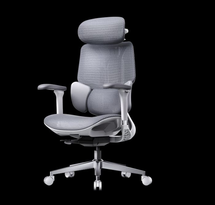 Hbada E3 Air 2026 Edition mesh ergonomic office chair in grey