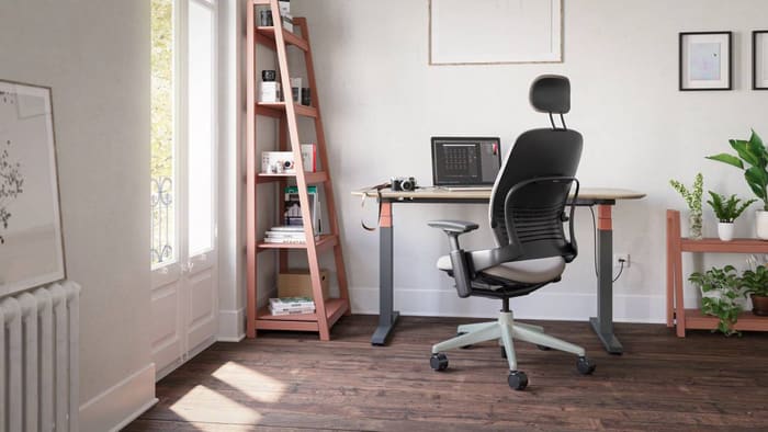 Steelcase Leap upholstered task chair with LiveBack backrest