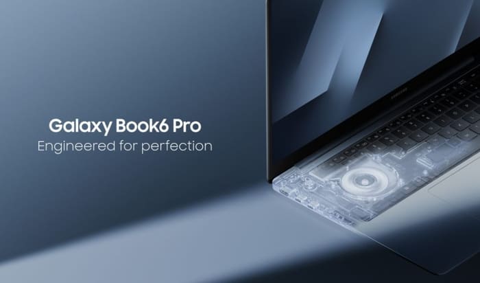 Samsung Galaxy Book6 Pro 14 laptop with Dynamic AMOLED 2X touchscreen