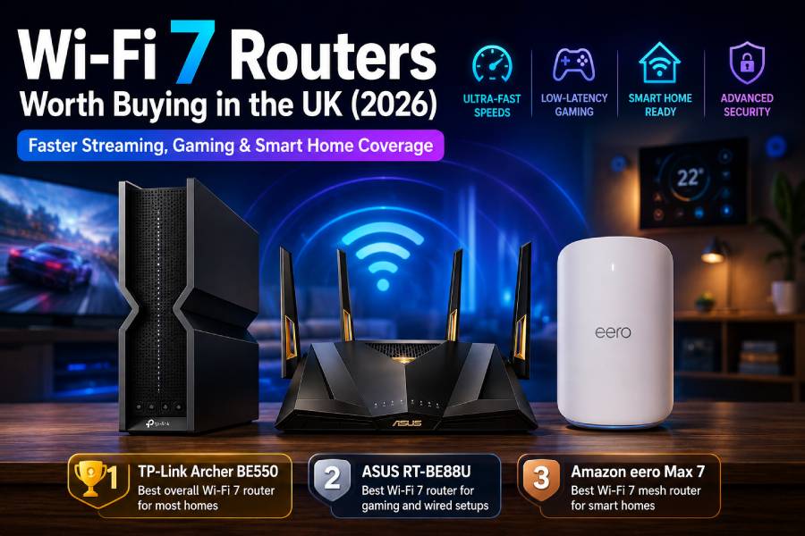 Wi-Fi 7 Routers Worth Buying in the UK (2026) – Faster Streaming, Gaming & Smart Home Coverage