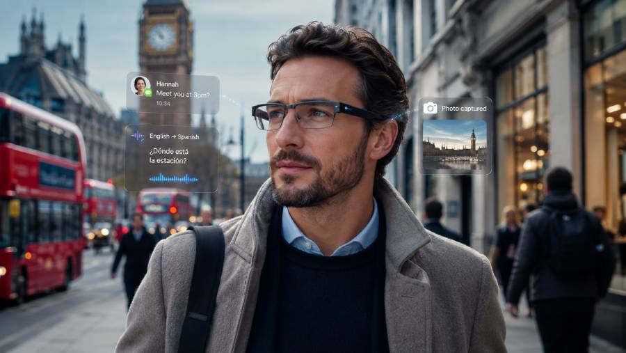 AI Smart Glasses for Hands-Free Use (UK 2026) – Notifications, Translation & Camera Without Looking Down