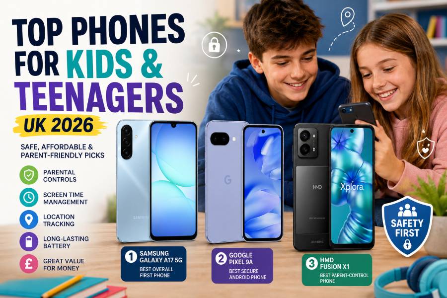 Top Phones for Kids & Teenagers (UK 2026) – Safe, Affordable & Parent-Friendly Picks