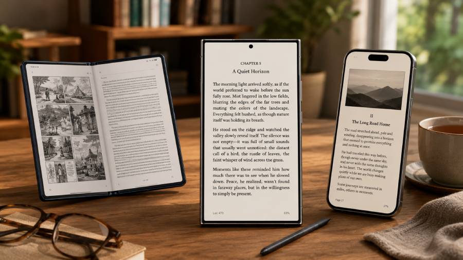 Phones for Reading and E-Books (UK 2026) – Comfortable Screens for Long Reading Sessions